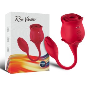 2-in-1 Rose Clit Sucker With Bud Vibrator
