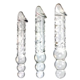 Three Ball Glass Phallus