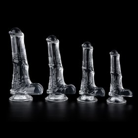 Clear Horse Dildos with Suction Cup