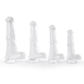 Clear Horse Dildos with Suction Cup