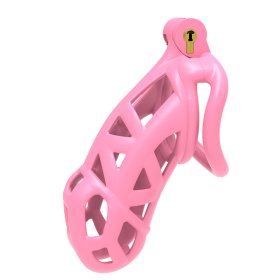 Cobra Chastity Cock Cage -Pink/Gray
