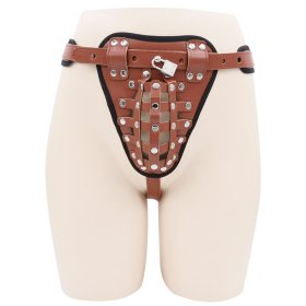 Leather Male Chastity Belt - Hemming