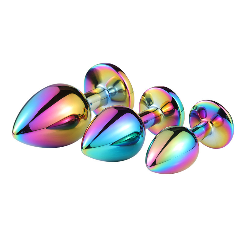 Colorful Stainless Steel Jewelry Butt Plug - Click Image to Close