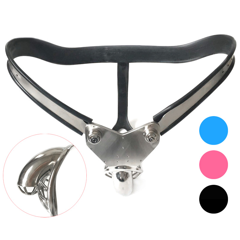 EMCC Hollow Cage Chastity Belt With Ass Hole - Click Image to Close