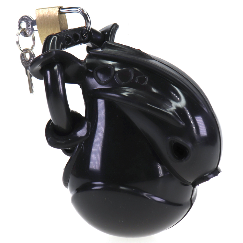 Full Egg Locker Male Chastity Cage - Click Image to Close