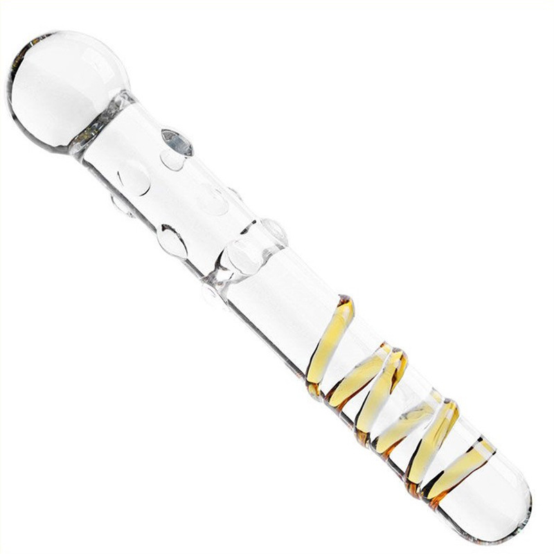 Magic wand Glass Butt Plug - Click Image to Close