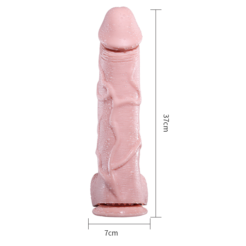 Oversize Realistic Dildo - 14.6 Inches - Click Image to Close