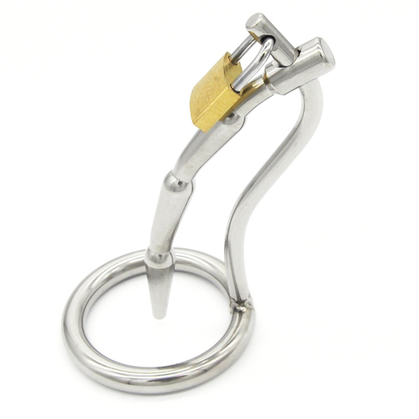 Stainless Steel Chastity Device Cage Locking - Click Image to Close