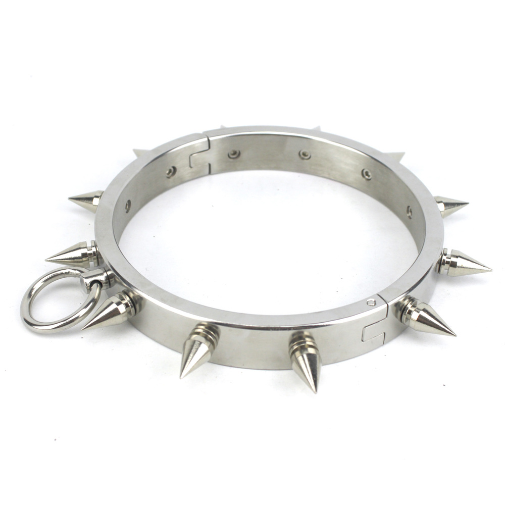 Male And Female Stainless Steel Spiked Dog Collars - Click Image to Close