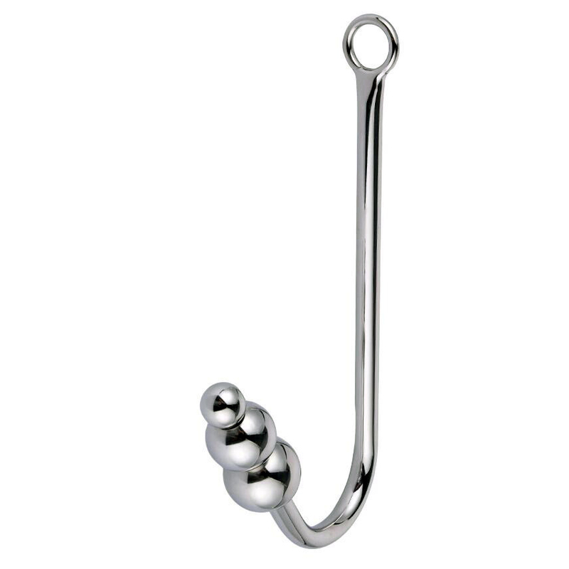 Three Ball Steel Anal Hook - Click Image to Close