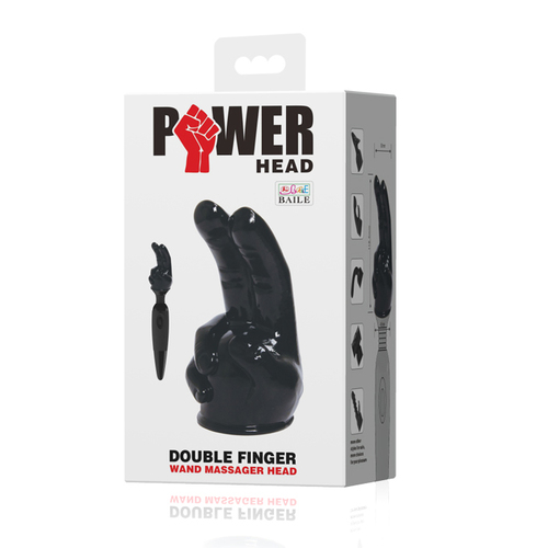 Double Finger Wand Massager Head - Click Image to Close