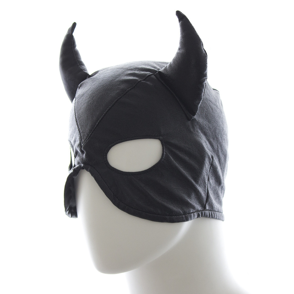 Ox Horn Face Extreme Restraint Hood - Click Image to Close