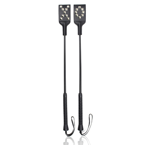 Spiked Riding Crop Paddle Slapper - Click Image to Close