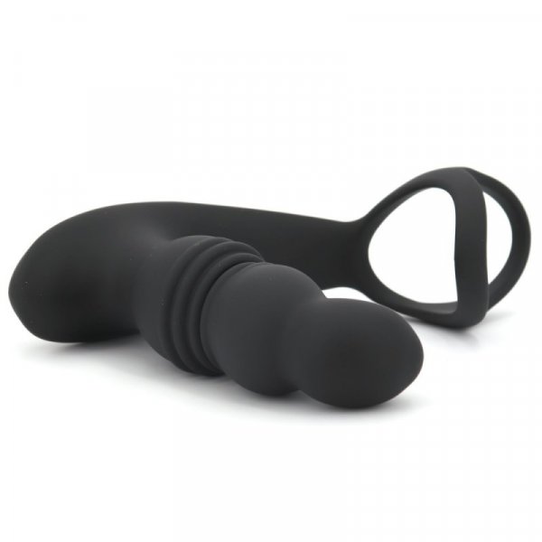Thrusting Prostate Massager With Cock Ring