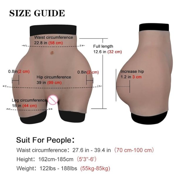 Bottom Cutout Plump Crotch Lift Buttocks Pants
