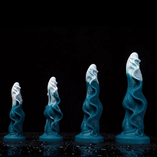 Dynamic Oceanic Wings Platinum Silicone Dildo