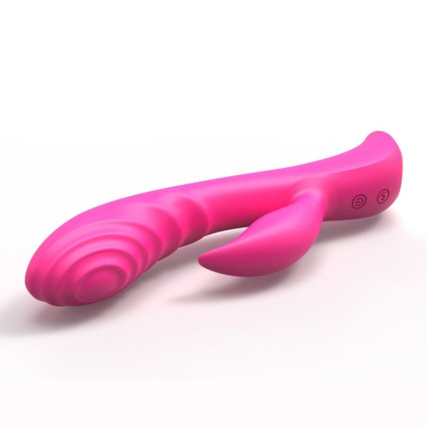 Flexible Ribbed Silicone Rabbit Vibrator