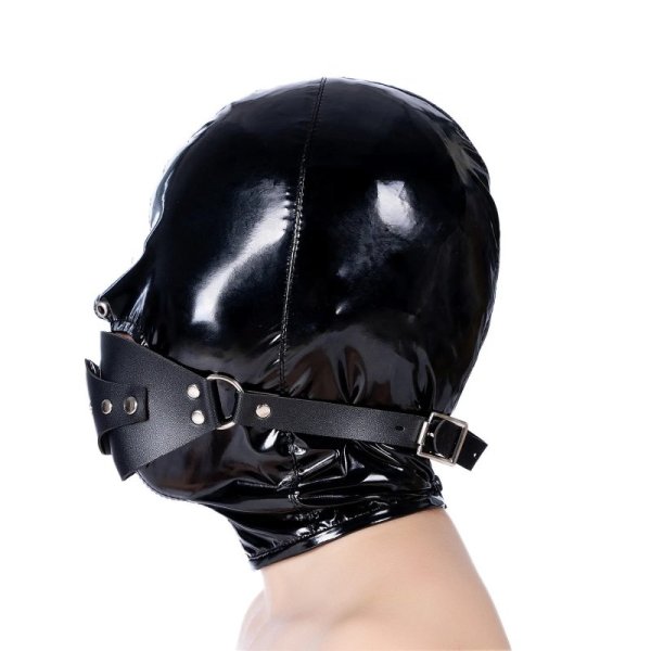 Leather Head Strap with Penis Gag