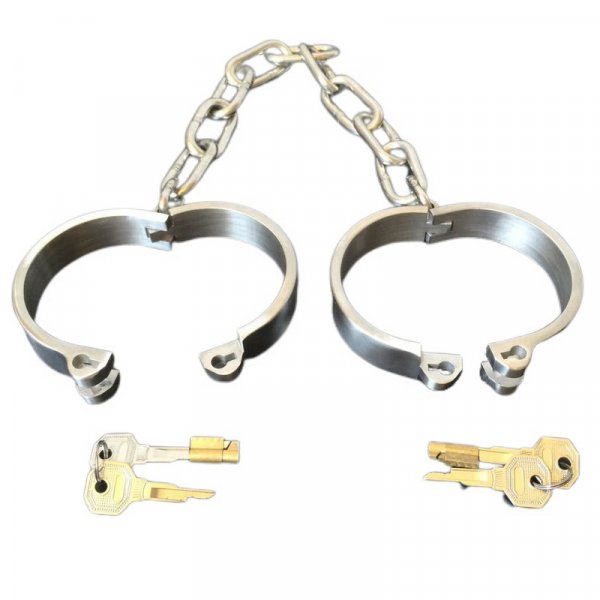 Plug Key Steel Wrist/Ankle Cuffs