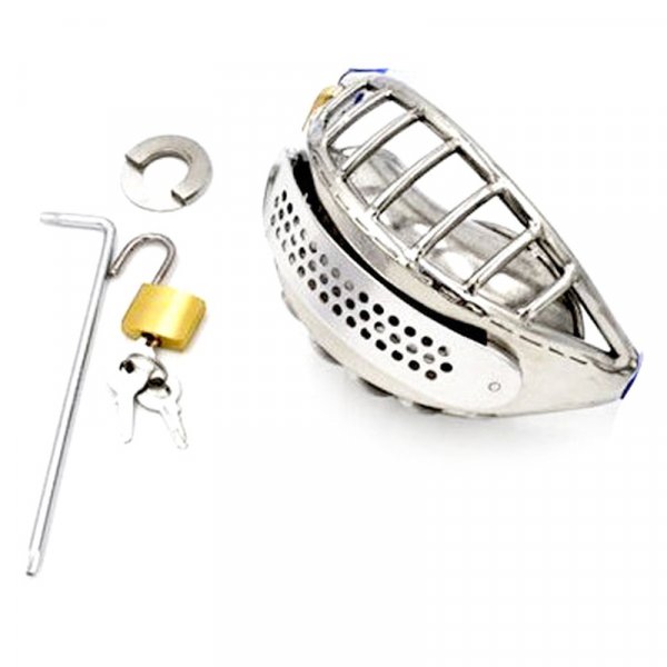 Invisible Chastity Belt With Moon Cock Cage