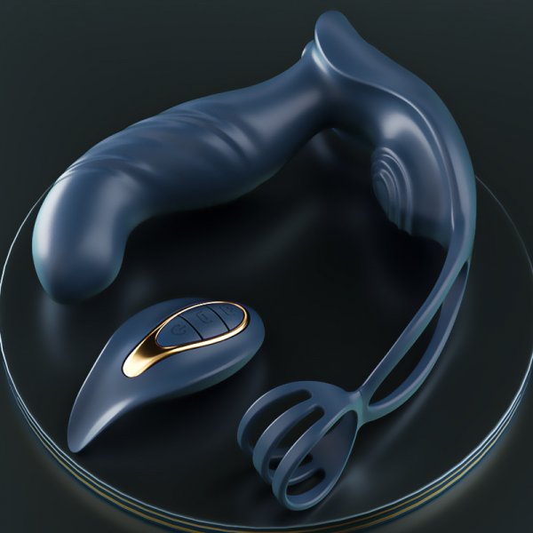 Blue Knight Prostate With Cock Ring