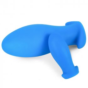 Dragon Egg Soft Silicone Butt Plug - Blue Color