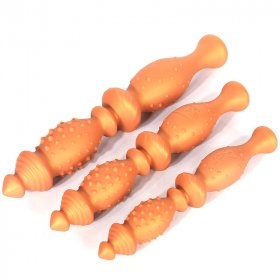 Soft Silicone Large Anal Beads - Fox Tail