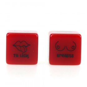 Red Acrylic Dice Game Sexy Toy
