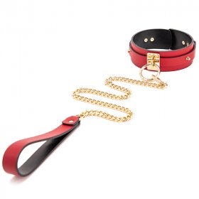 Golden Chain Bondage Collar