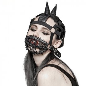 Punk Neutral Tied Rope Mask Gothic Mask