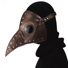 Steampunk Plicated Cosplay Beak Mask