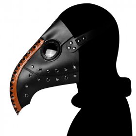 Steampunk Double Color Nailed Masquerade Mask