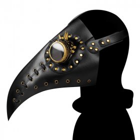 Steampunk Stitch Rivets Beak Mask