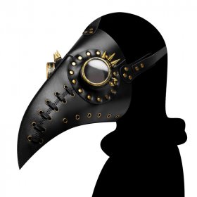 Steampunk Stitch Rivets Beak Mask