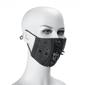 Steampunk Skull Rivets Adjustable Mask