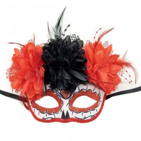 Day Of The Dead Sugar Skull Face Mask