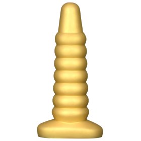Golden Big Worm Anal Beads