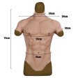Fake Muscle Silicone Male Chest Half Body Suit