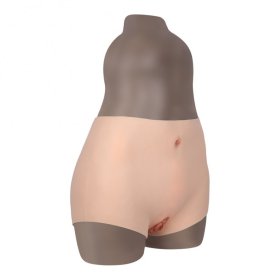 Realistic Fake Vagina Pants with Navel