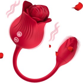 Rose Tongue Vibrator With Bud Egg