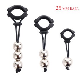 Metal Beads Ring Testicle Weight - 25mm