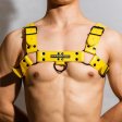 DM Buckle Leather Chest Harness