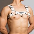 DM Buckle Leather Chest Harness