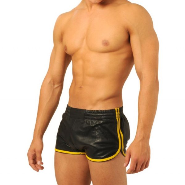 Leather Sports Shorts