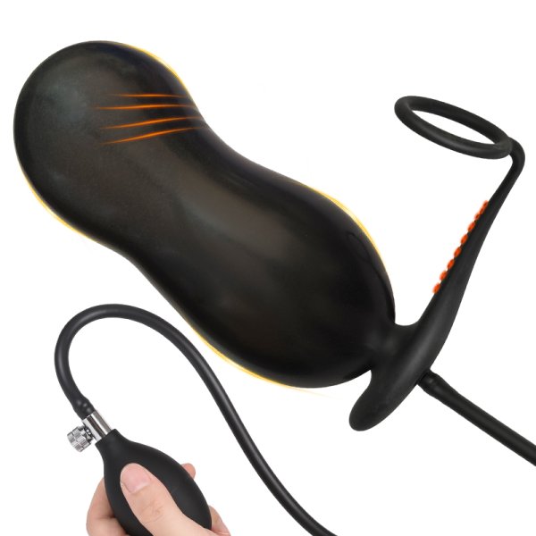 Inflatable Anal Plug Cock Ring