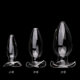 Glass Crystal Hollow Anal Trainer Butt Plug