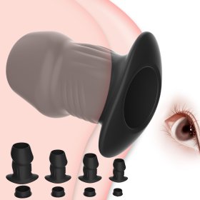 Silicone Hollow Anal Plug With Stopper