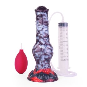 Squirting Alien Beast Night Elf 8.5" Dildo - F