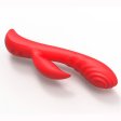 Flexible Ribbed Silicone Rabbit Vibrator