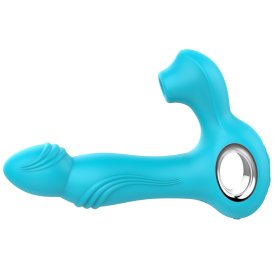 Dig Suction Strap-on Wriggle Vibrator